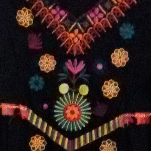 Maizistory Designer Embroidered Dress Sz L - Picture 3 of 9